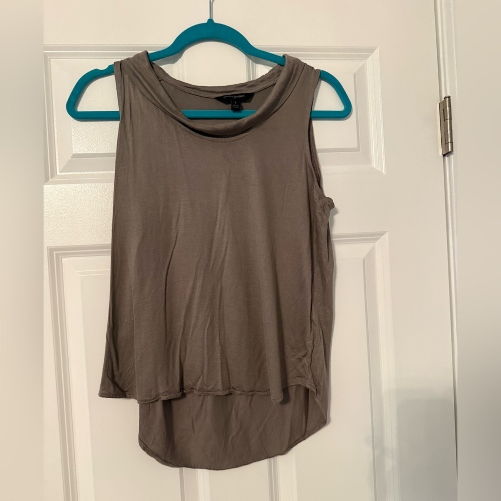 Banana Republic | Taupe Brown Sleeveless Blouse Top | Size S